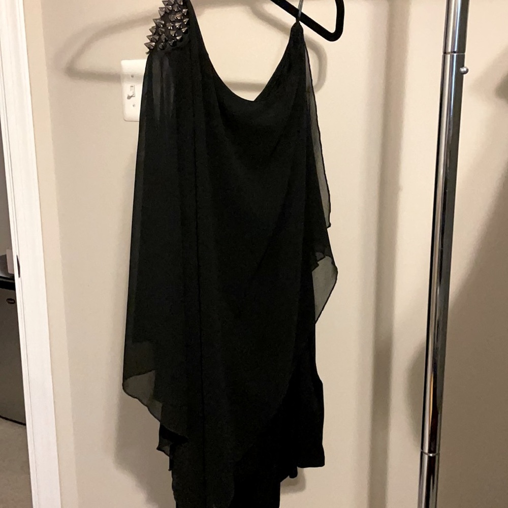 Zara Trafaluc One Shoulder Cape Dress